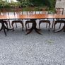 Antique dining table and chairs Image 3