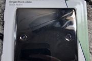 BG Electrical -  Single Blank Plate - Black Nickel