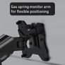Single Arm Monitor Desk Mount for 13-32 inch Screen, Tilt, Swivel, Rotation, Ergonomic Gas Spring Monitor Stand with Cable Management, VESA 75/100mm Image 2