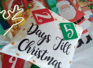 Disney Christmas Advent Cushion