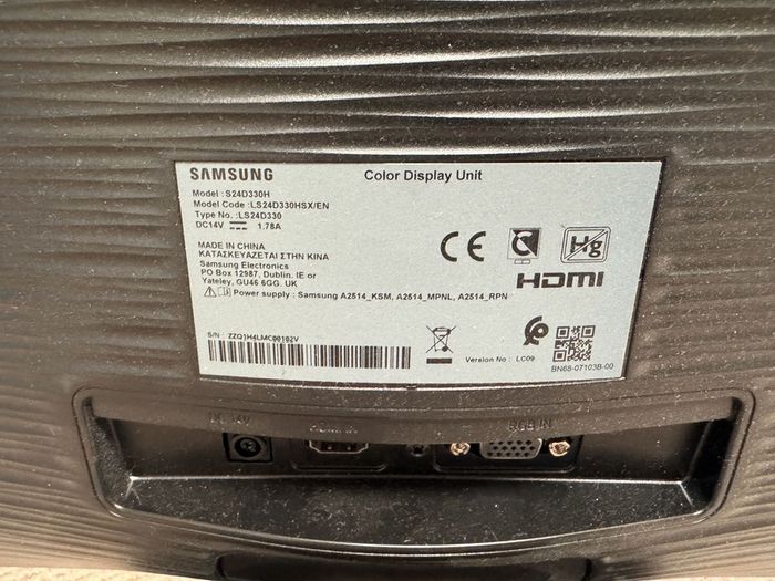 Samsung Monitor - 24 inch