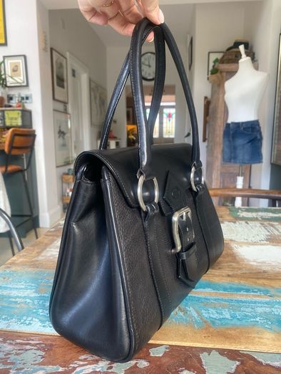 Vintage Chesneau Black Leather Bag