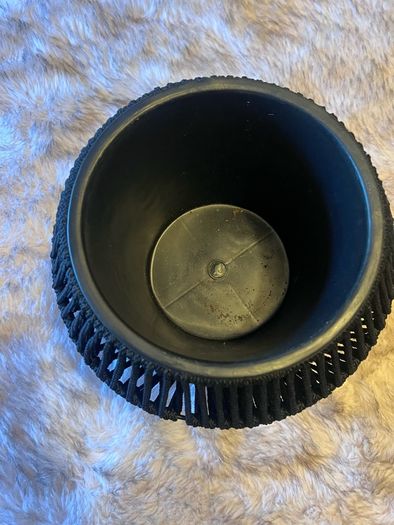 Black plant basket