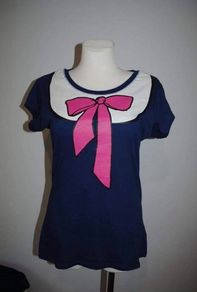 Atmosphere navy cotton t-shirt size UK16 EU44 Postage included