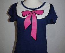 Atmosphere navy cotton t-shirt size UK16 EU44 Postage included