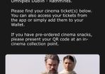 2 x cinema tickets The Odyssey