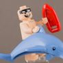 Lego SWIMSUIT BATMAN Minifigure Lego Batman Lego Minifigure Image 3