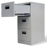 File Cabinet with 3 Drawers Grey 102.5 cm Steel Image 4