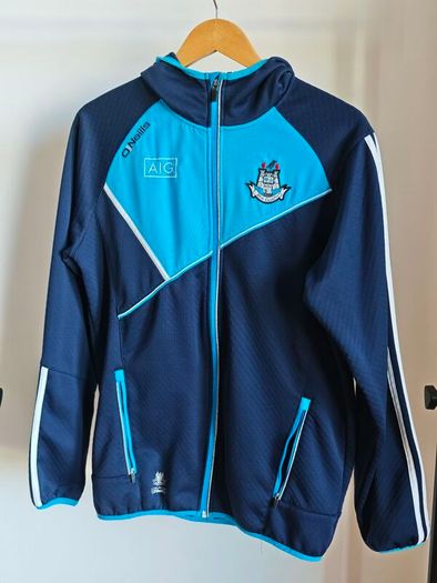 Dublin GAA O'Neills Hooded Track Top M - Navy Sky Blue - AIG Ath Cliath - Official