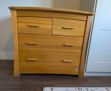 Solid oak changing table