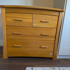 Solid oak changing table