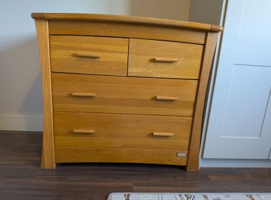 Solid oak changing table