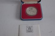 1977 Queen Elizabeth II Silver Jubilee Proof Silver Crown Coin with Case and COA