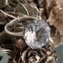 Antique Art Deco Silver Rock Crystal Ring Image 8