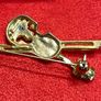 Brooch violin with rhinestones Image 2
