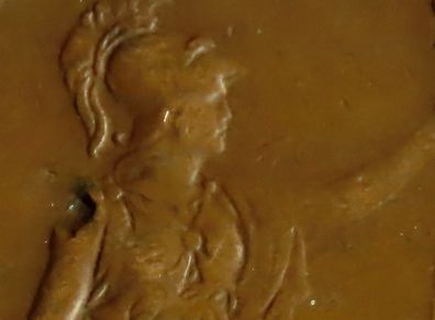 1930 Half a penny George V bronze | error coin?
