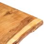 Table Top Solid Acacia Wood 100x(50-60)x3.8 cm Image 3