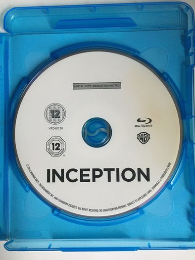 Inception (Christopher Nolan Film) [2010] Leonardo DiCaprio, Ken Watanabe, Joseph Gordon-Levitt, Marion Cotillard, Ellen Page, Tom Hardy, Cillian Murphy, Tom Berenger & Michael Caine [2xBlu-Ray Movie]