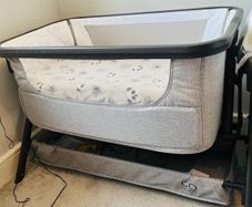 Baby elegance electric bedside crib & other items