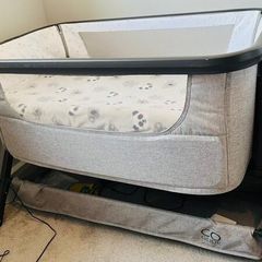 Baby elegance electric bedside crib & other items