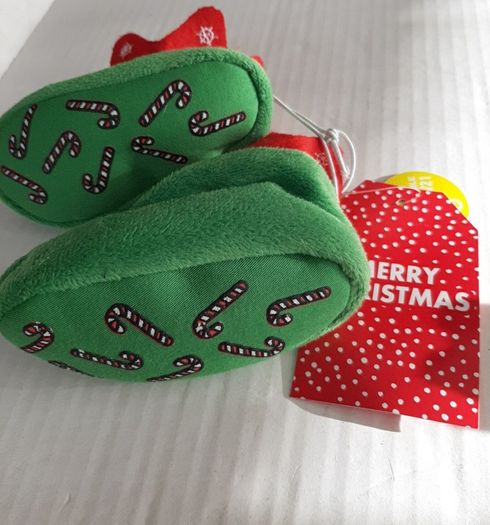 New baby booties and 2 pairs mittens