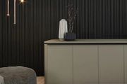 18mm MDF Wood Wall Panel Wenge 280x10.1cm