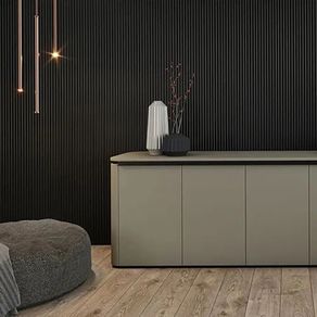 18mm MDF Wood Wall Panel Wenge 280x10.1cm