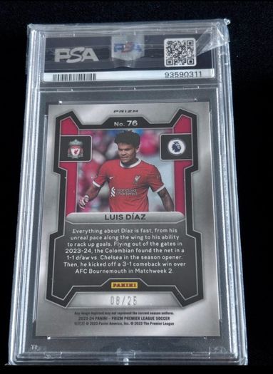 Luis Diaz purple mojo /25 psa 9