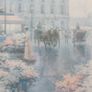 2 Artwork/Street Scene, Figures and Flower Stalls at 24.00euro Each Image 4