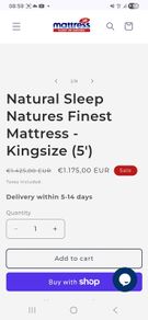 BRAND NEW King Size Mattress Natures Finest Still Factory Rolled