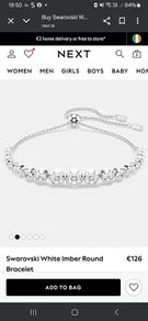 Swarovski White Imber Round Bracelet