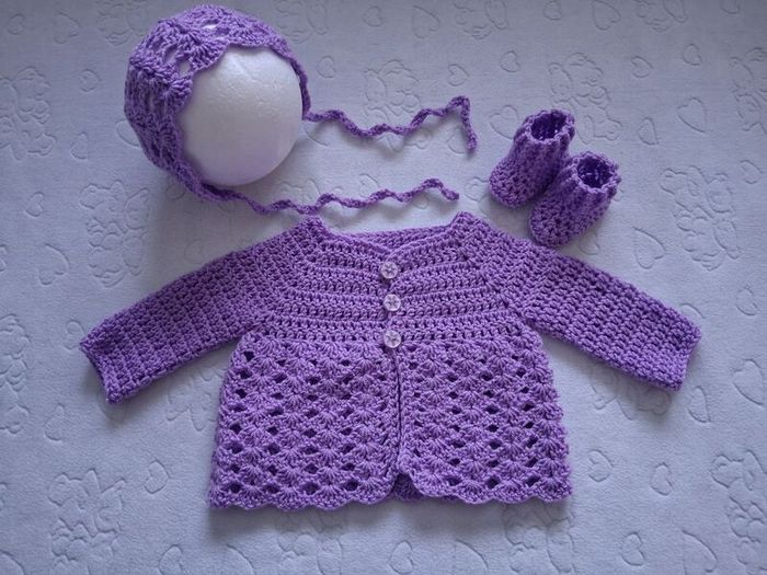 Handmade baby cardy sets 3-6 months