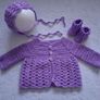 Handmade baby cardy sets 3-6 months Image 8