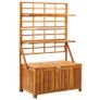 Storage Box with Trellis 99x55x160 cm Solid Acacia Wood Image 4