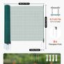 Temporary Fence with Posts, 0.9 x 15m Plastic Mesh Fencing,Garden Safety Fences Netting with Double-Spike Stakes & Guy Ropes Image 2