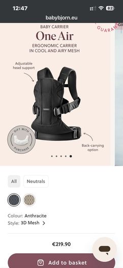 Baby Bjorn One Air Carrier