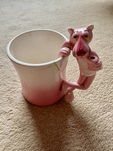 Vintage 1980s Pink Panther Ceramic Collection, 8 Pieces, Royal Orleans
