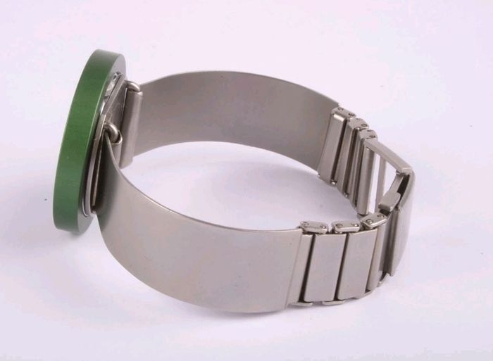 Pierre Junod Vignelli Halo Watch Interchangable Rings x3