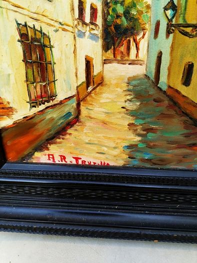 NO 59 oil painting  TOWN SCAPE