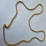 24K Solid Yellow Gold Round Snake Chain Image 3