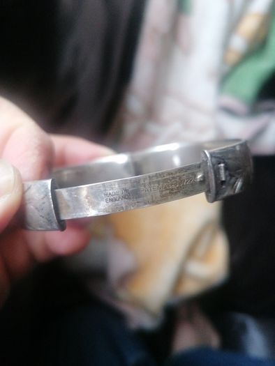 Vintage Engraved Silver Bangle