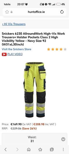 Snickers Holster Trousers