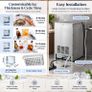 Commercial Ice Maker 59kg Per Day Stainless Steel Ice Machine with 15kg Storage for Home Bar Restaurant and Cafe Image 3