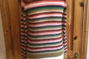 Scotch And Soda Multicolor Striped Mohair / Wool Blend  Lightweight jumper  size M Uk 12 Including Postage