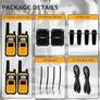 RB648 Heavy Duty Walkie Talkies, Waterproof 2 Way Radio, MIL-STD-810H, Advanced Triple Proof, 2000 mAh, Emergency, Walkie Talkies for Adults Long Range for Contractor (4 Pack Image 6