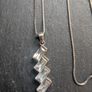 Solid silver pendant & chain Image 2