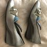 Van Dal ladies silver wedge designer shoes size 5D Image 2