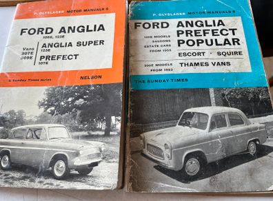 Original Ford Anglia Manuals & Chrysler Handbooks