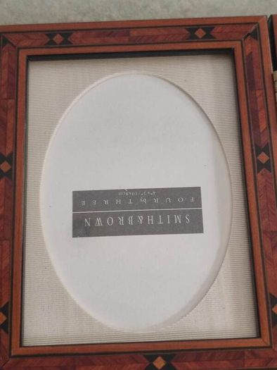 NEW Addison Ross London Wood Marquetry Hinged Double Photo Frame Addison Ross