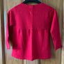 Girl's Brand new Red Cardigan with 3 Heart Buttons | 5-6 years Brand New Image 2
